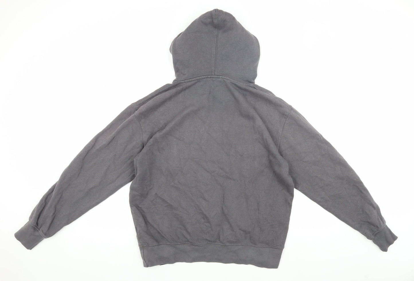 Mens UK Size S Pull & Bear Grey Pullover Hoodie