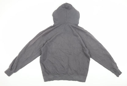 Mens UK Size S Pull & Bear Grey Pullover Hoodie