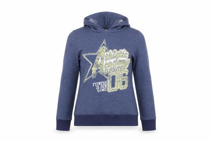 Topshop Women's Blue Graphic Hoodie Size 12