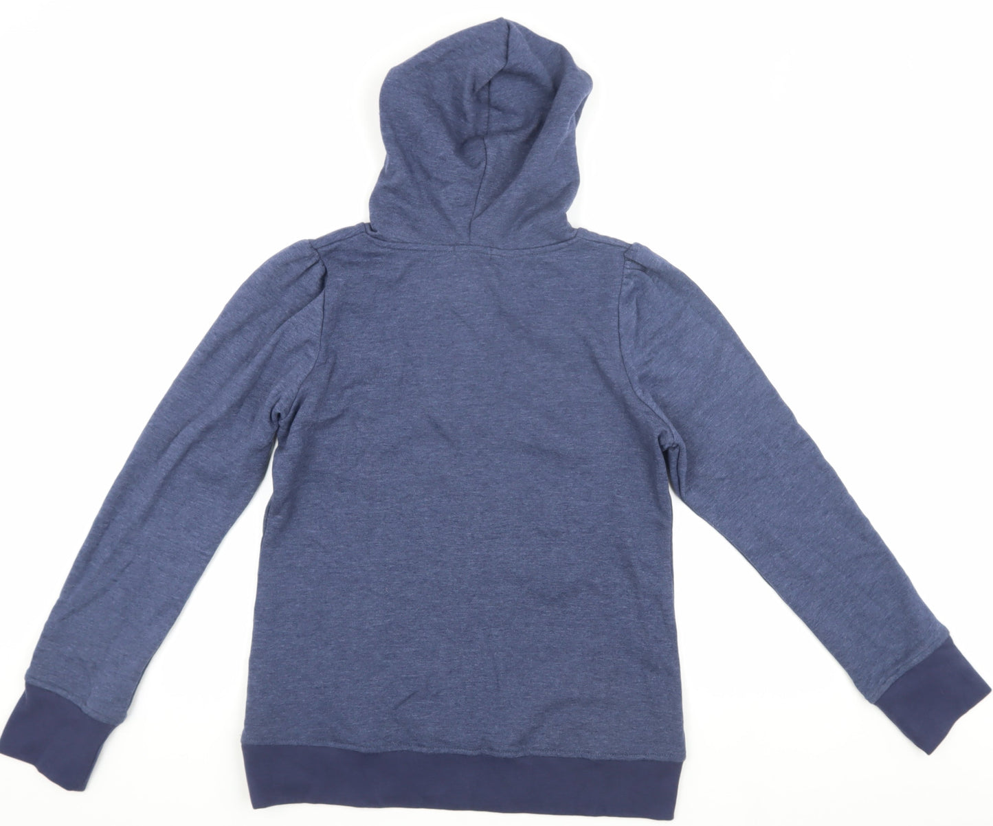 Topshop Women's Blue Graphic Hoodie Size 12