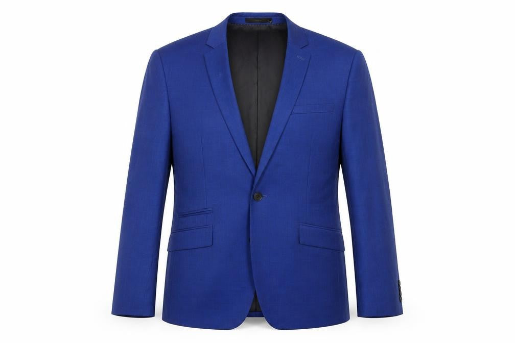 Mens UK Size 40 Kenneth Cole Regular Blue Suit Jacket