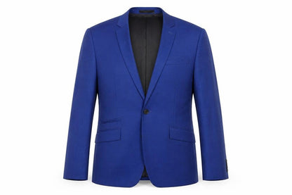 Mens UK Size 40 Kenneth Cole Regular Blue Suit Jacket