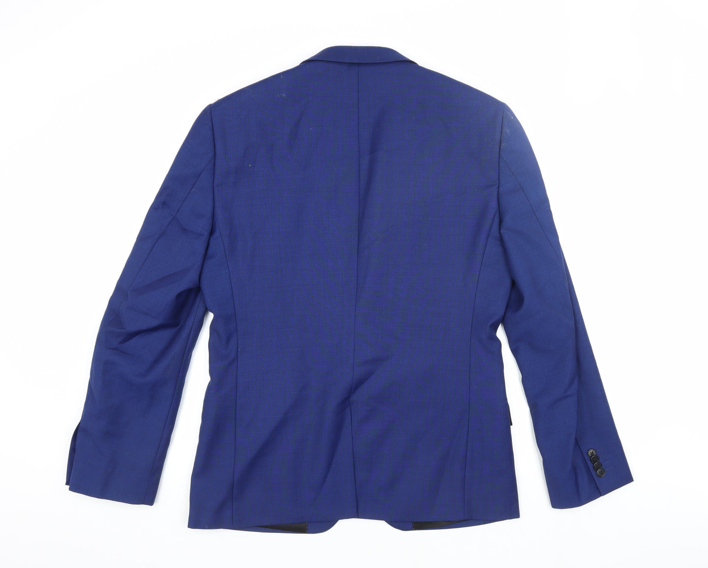 Mens UK Size 40 Kenneth Cole Regular Blue Suit Jacket