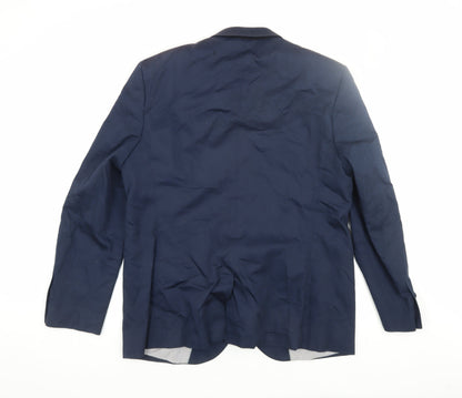 Mens UK Size XL Jeff Banks Regular Blue Suit Jacket