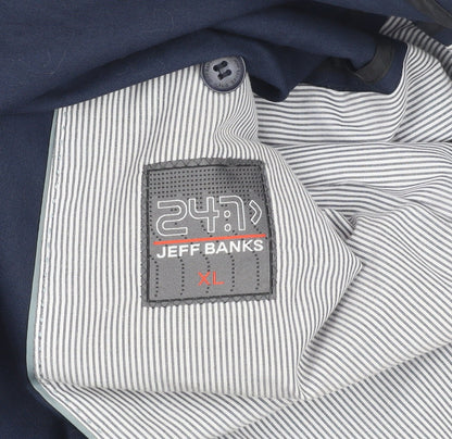 Mens UK Size XL Jeff Banks Regular Blue Suit Jacket