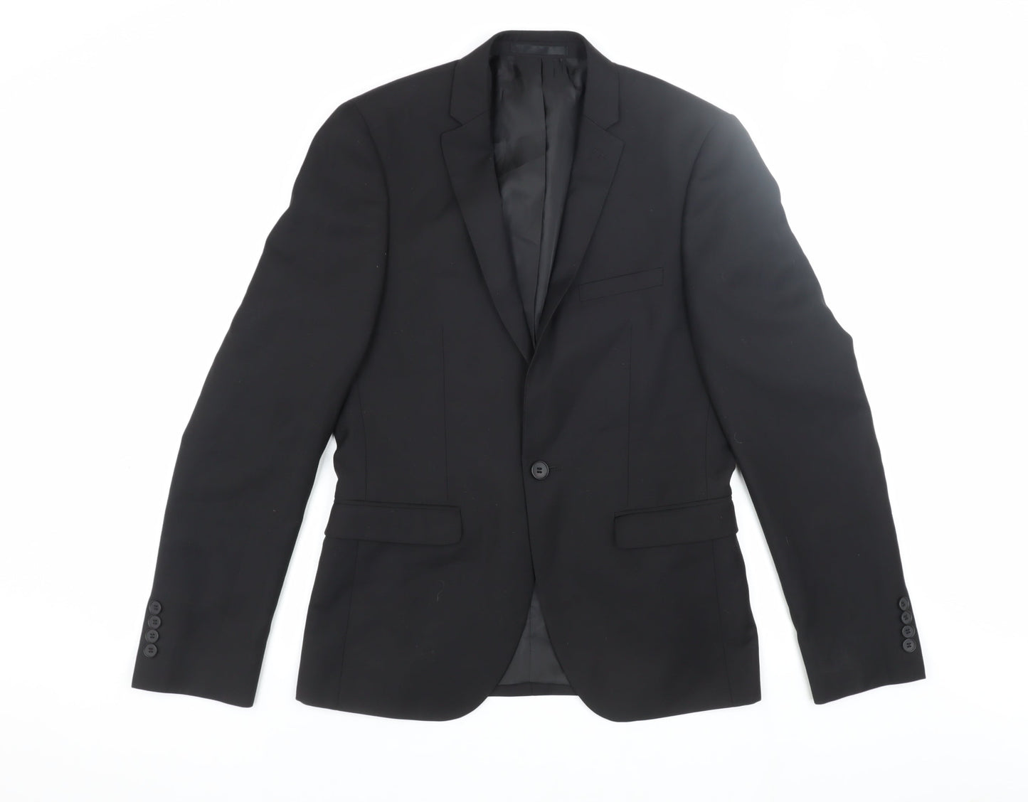 Mens UK Size 36 Burton Regular Black Suit Jacket
