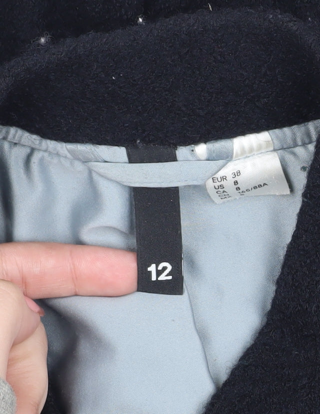 Divided Women's Black Bomber Jacket Size 12