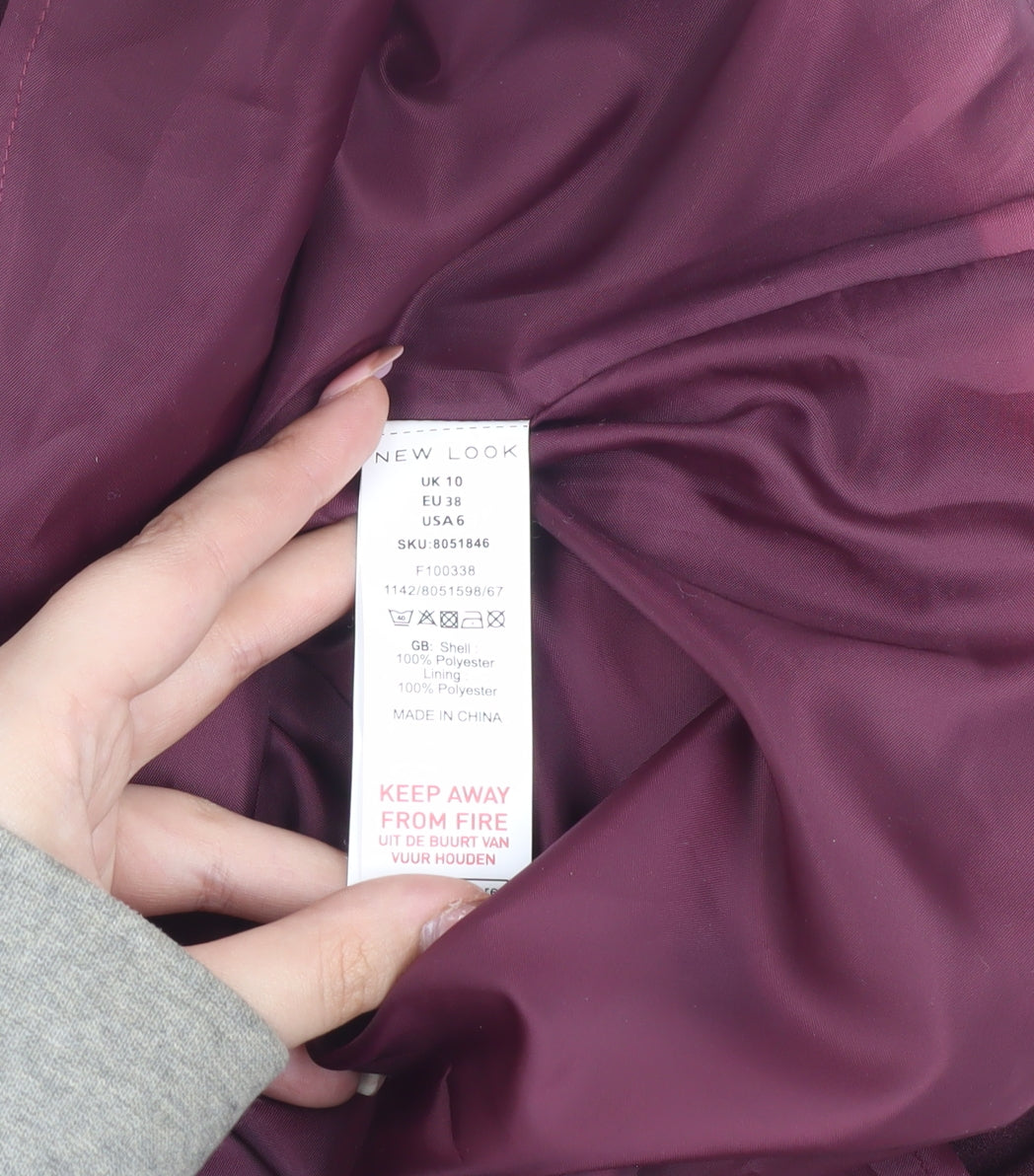 New Look Women's Red Pencil Skirt Size 10 Casual