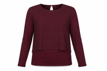 Womens UK Size 8 Warehouse Red Basic Blouse