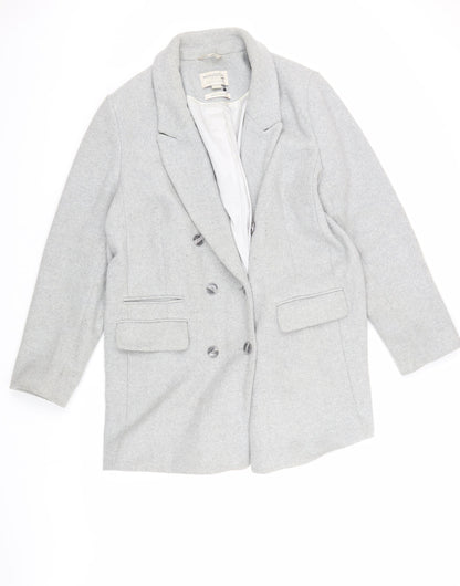 Womens UK Size 16 Monsoon Grey Overcoat