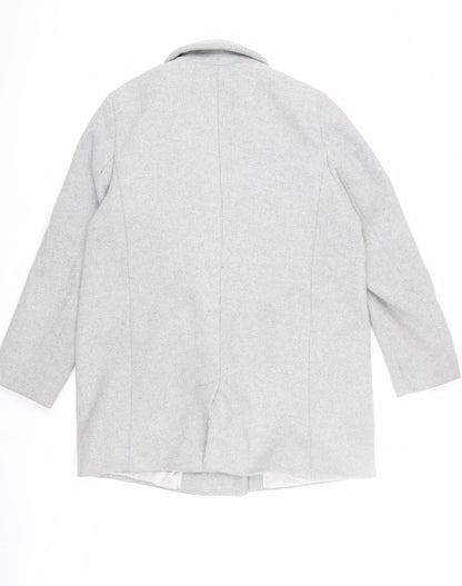 Womens UK Size 16 Monsoon Grey Overcoat