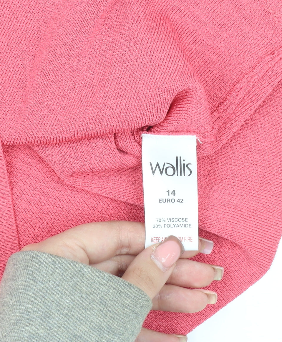 Womens UK Size 14 Wallis Pink Basic Tank