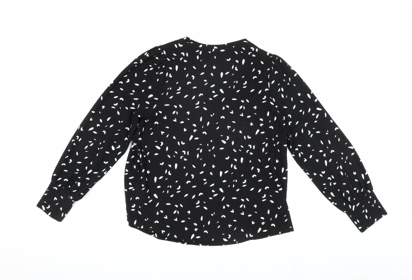 Womens UK Size 14 Marks and Spencer Black  Blouse