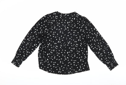 Womens UK Size 14 Marks and Spencer Black  Blouse