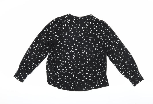 Womens UK Size 14 Marks and Spencer Black  Blouse
