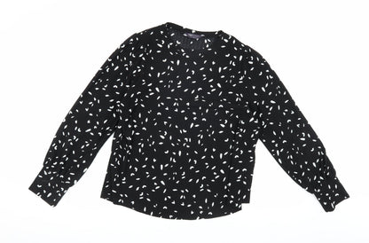 Womens UK Size 14 Marks and Spencer Black  Blouse
