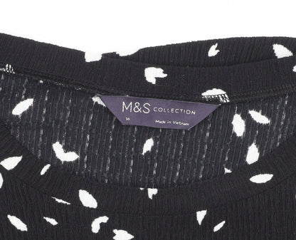 Womens UK Size 14 Marks and Spencer Black  Blouse