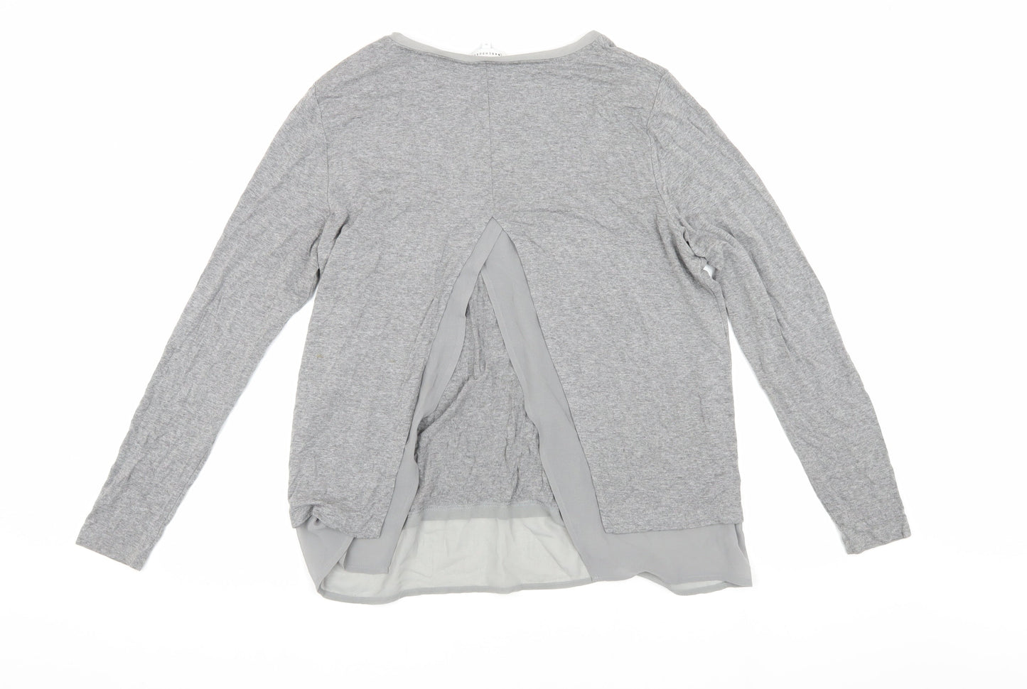 Womens UK Size 12 Warehouse Grey Basic Blouse