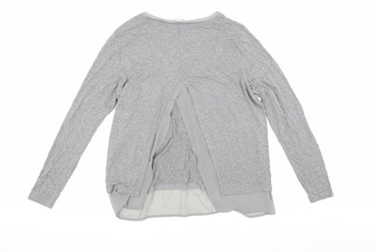 Womens UK Size 12 Warehouse Grey Basic Blouse