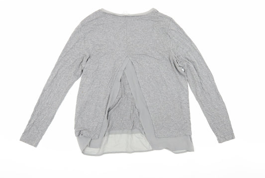 Womens UK Size 12 Warehouse Grey Basic Blouse