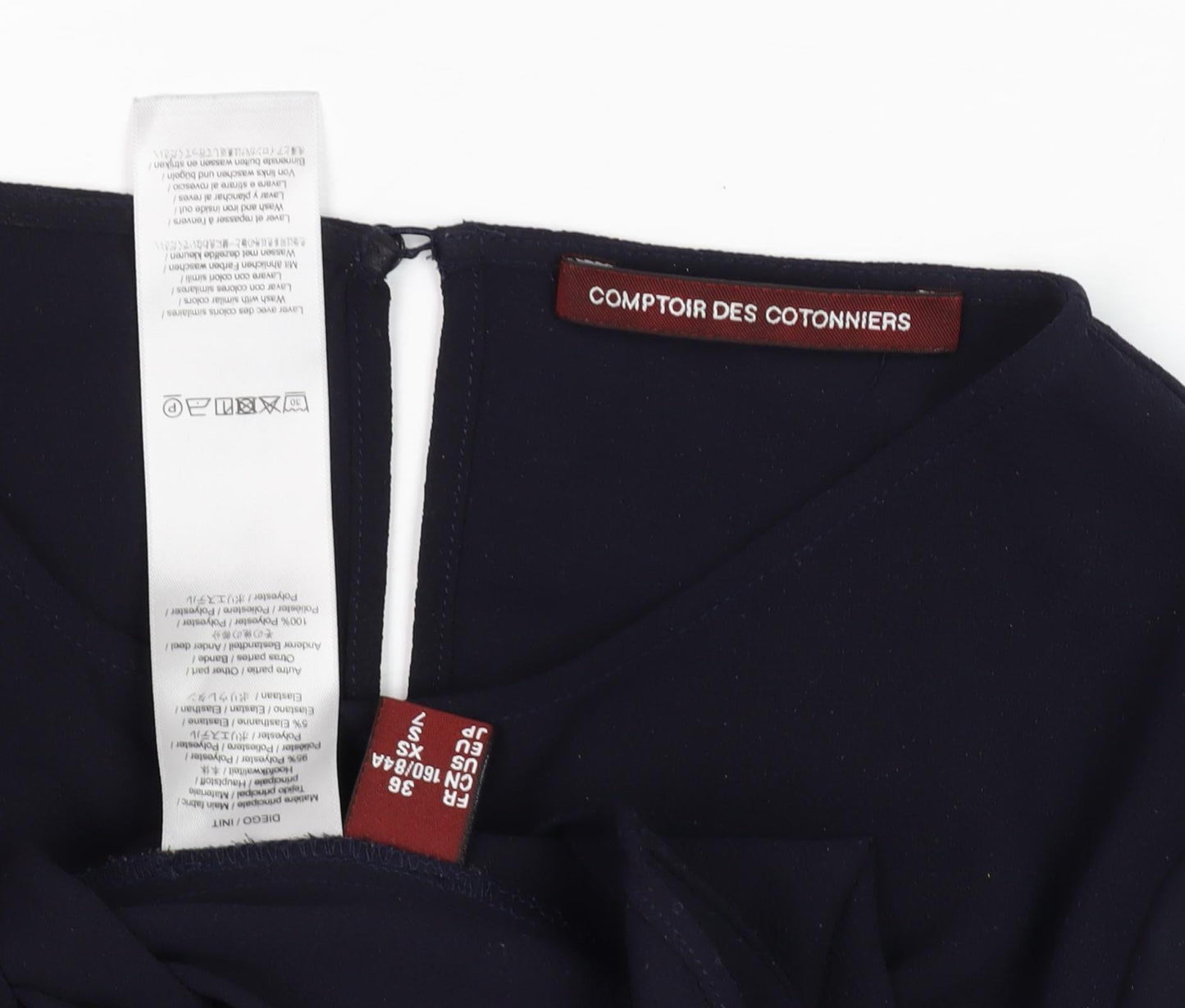 Womens UK Size XS Comptoir des Cotonniers Black  Blouse
