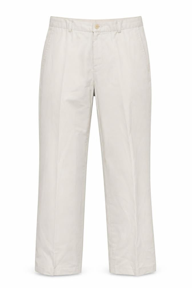 Womens UK Size 10 Lands' End Regular Fit Chino Beige Trousers