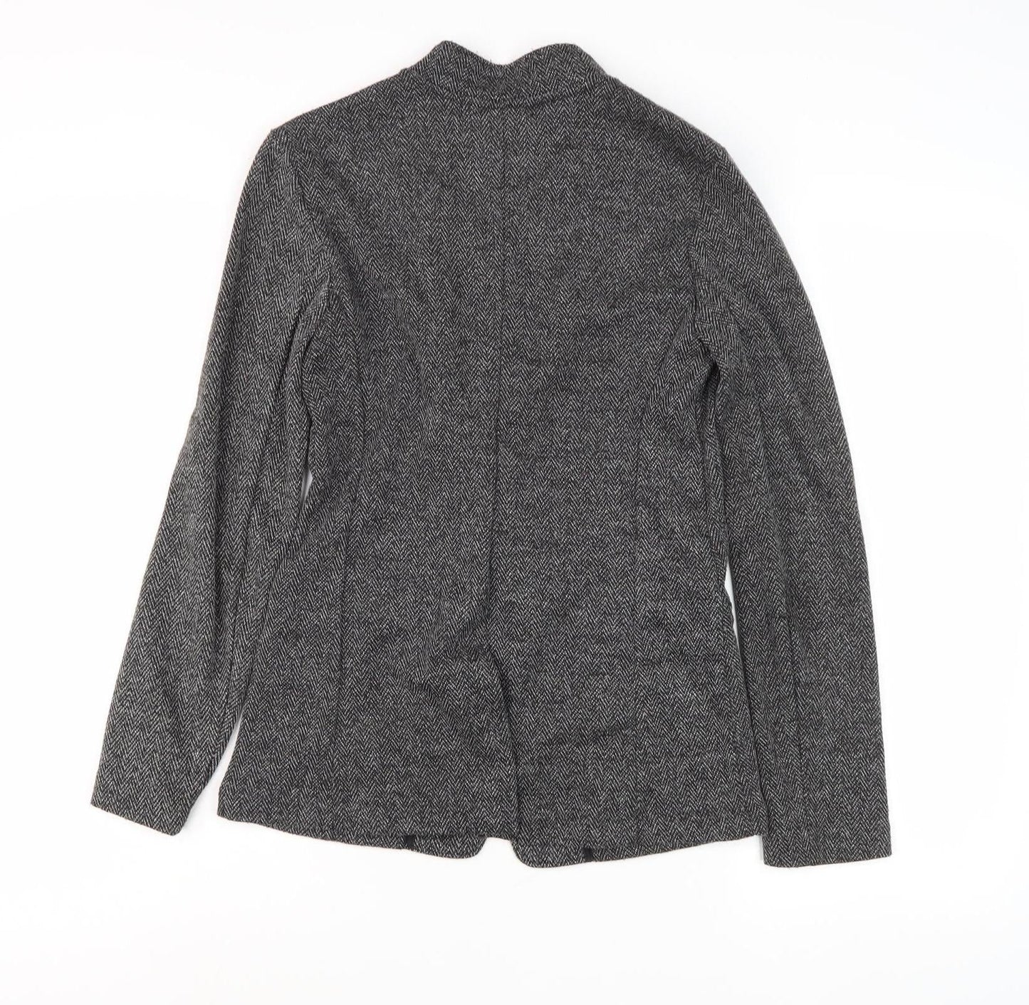 Banana Republic Women's Black Blazer, 2XS, Herringbone Business