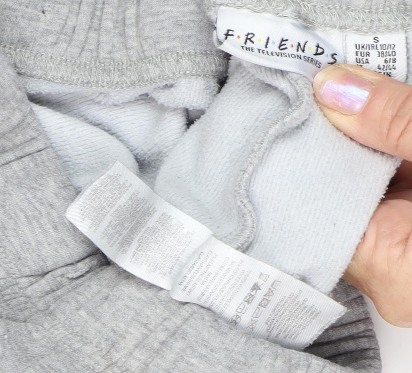 Friends Women Grey Jogger Trousers S Casual