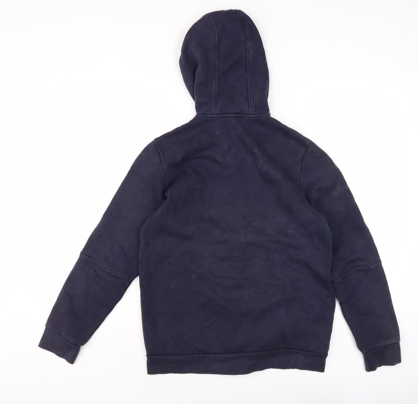Adidas Boys Blue Full Zip Hoodie Size 13-14 Years