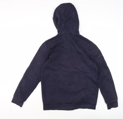 Adidas Boys Blue Full Zip Hoodie Size 13-14 Years