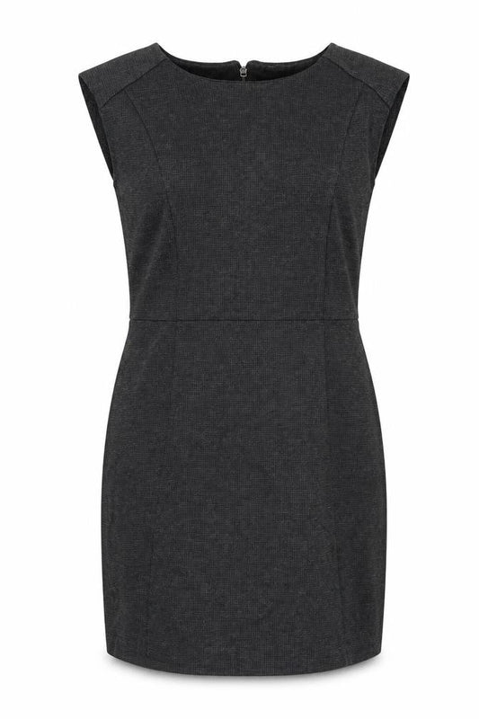 Front view of ESPRIT Women's Black XL Sheath Dress Casual Sleeveless