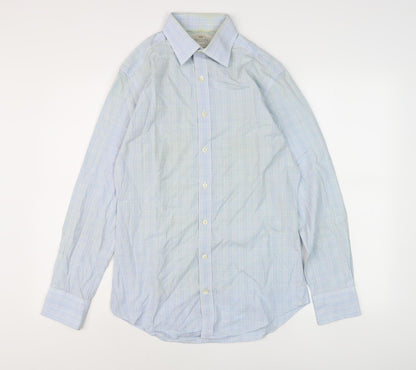 Hawes & Curtis Men's Blue Check Extra-Slim Shirt