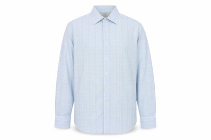 Hawes & Curtis Men's Blue Check Extra-Slim Shirt
