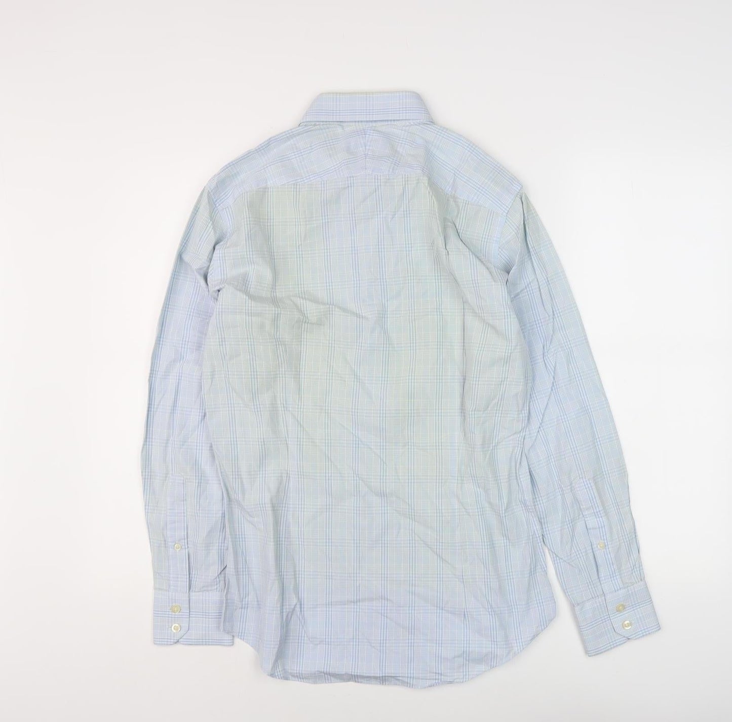 Hawes & Curtis Men's Blue Check Extra-Slim Shirt