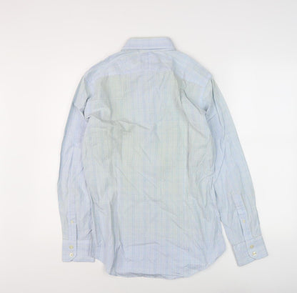 Hawes & Curtis Men's Blue Check Extra-Slim Shirt