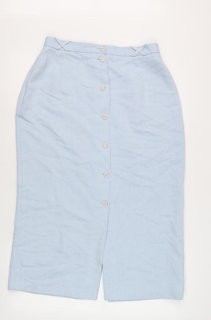 Jacques Vert Women's Blue Pencil Skirt, Size 14