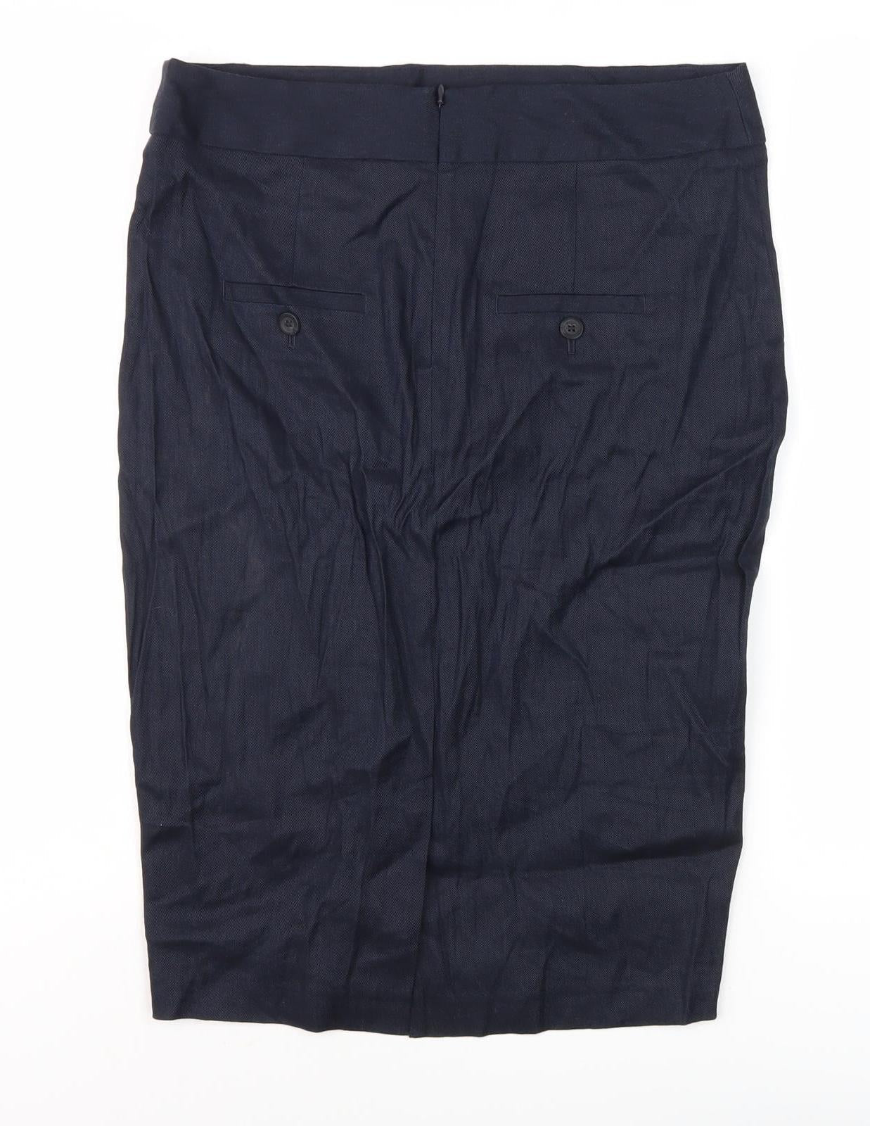 Next Women's Black Pencil Skirt, Size 8, Business