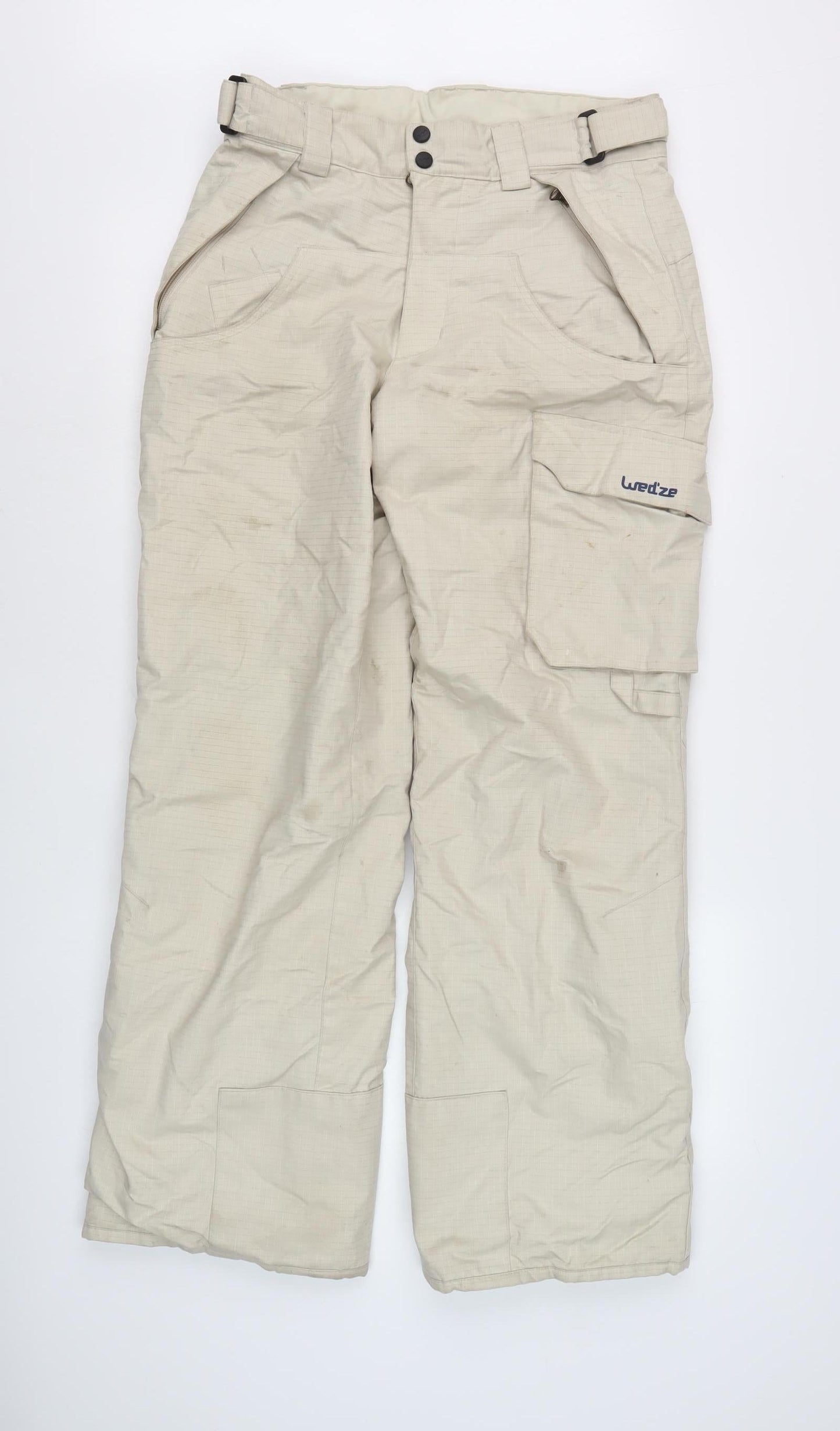 Wedze Beige Unisex Cargo Trousers M Winter Outdoor
