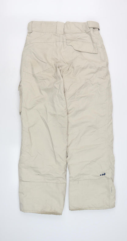 Wedze Beige Unisex Cargo Trousers M Winter Outdoor