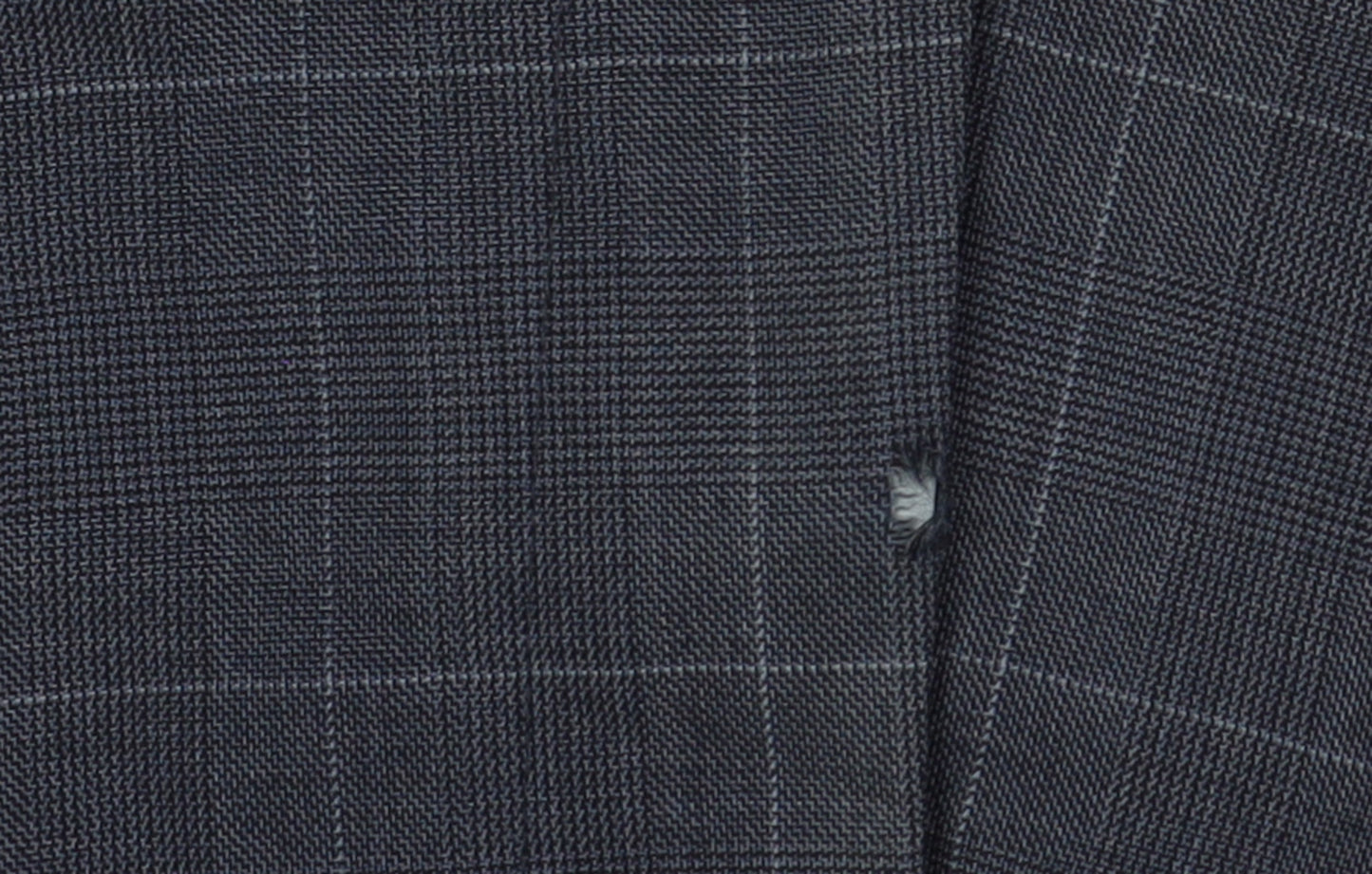 Marks and Spencer Men's Blue Check Trousers, Size 32