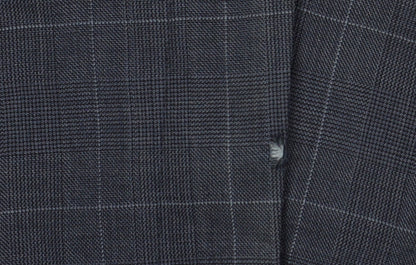 Marks and Spencer Men's Blue Check Trousers, Size 32