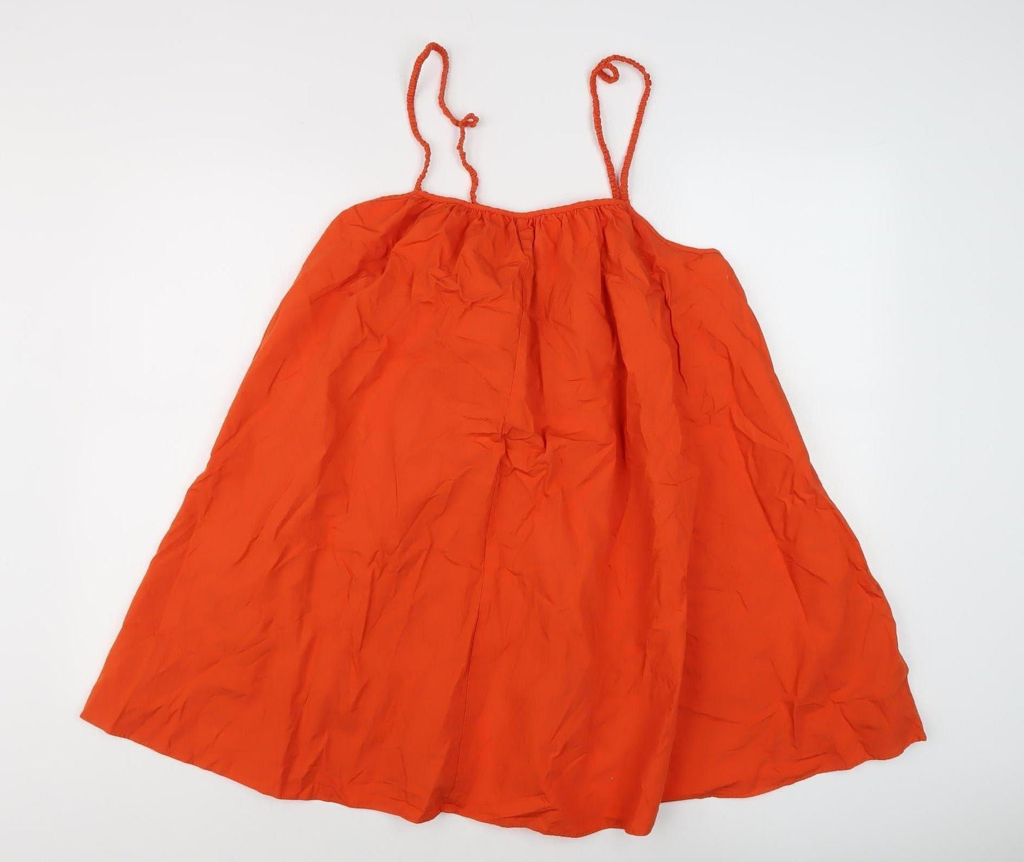 Topshop Women’s Orange A-Line Short Dress, Size 12