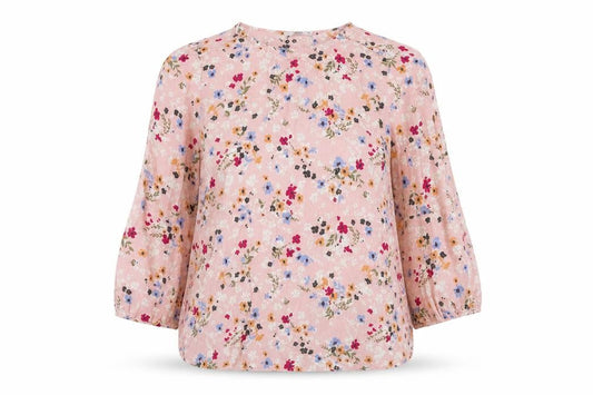 Front view of EDC Women's Multicoloured Floral Top M Casual Fashion