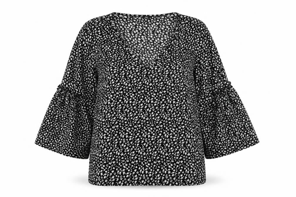 Womens UK Size 14 River Island Black Tunic Blouse