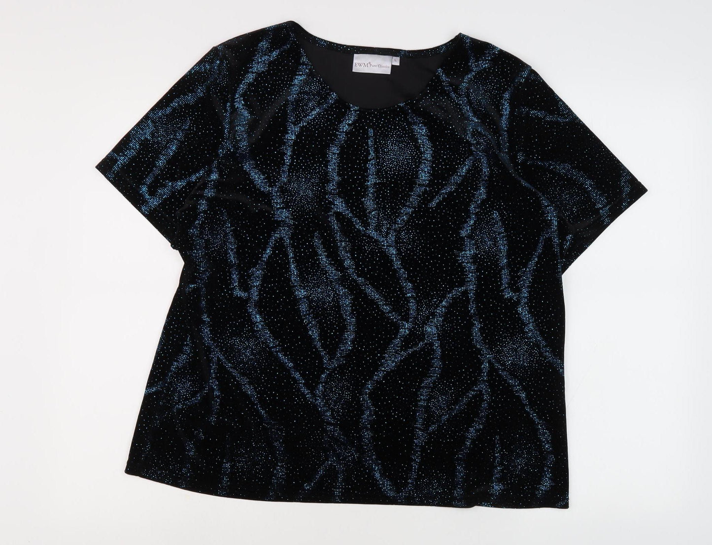 EWM Pure Classics Women's Black T-Shirt, L, Short Sleeve