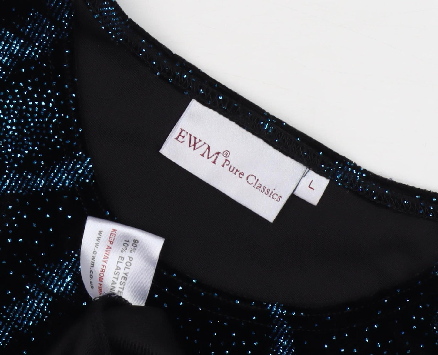 EWM Pure Classics Women's Black T-Shirt, L, Short Sleeve