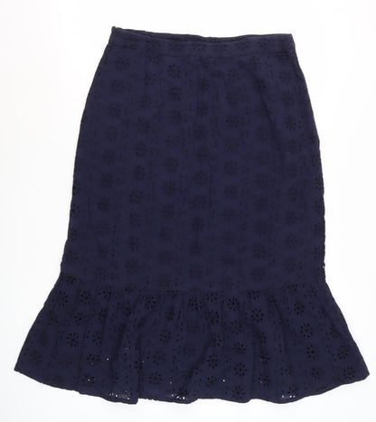Crew Clothing Blue Women's Midi Skirt Size 14