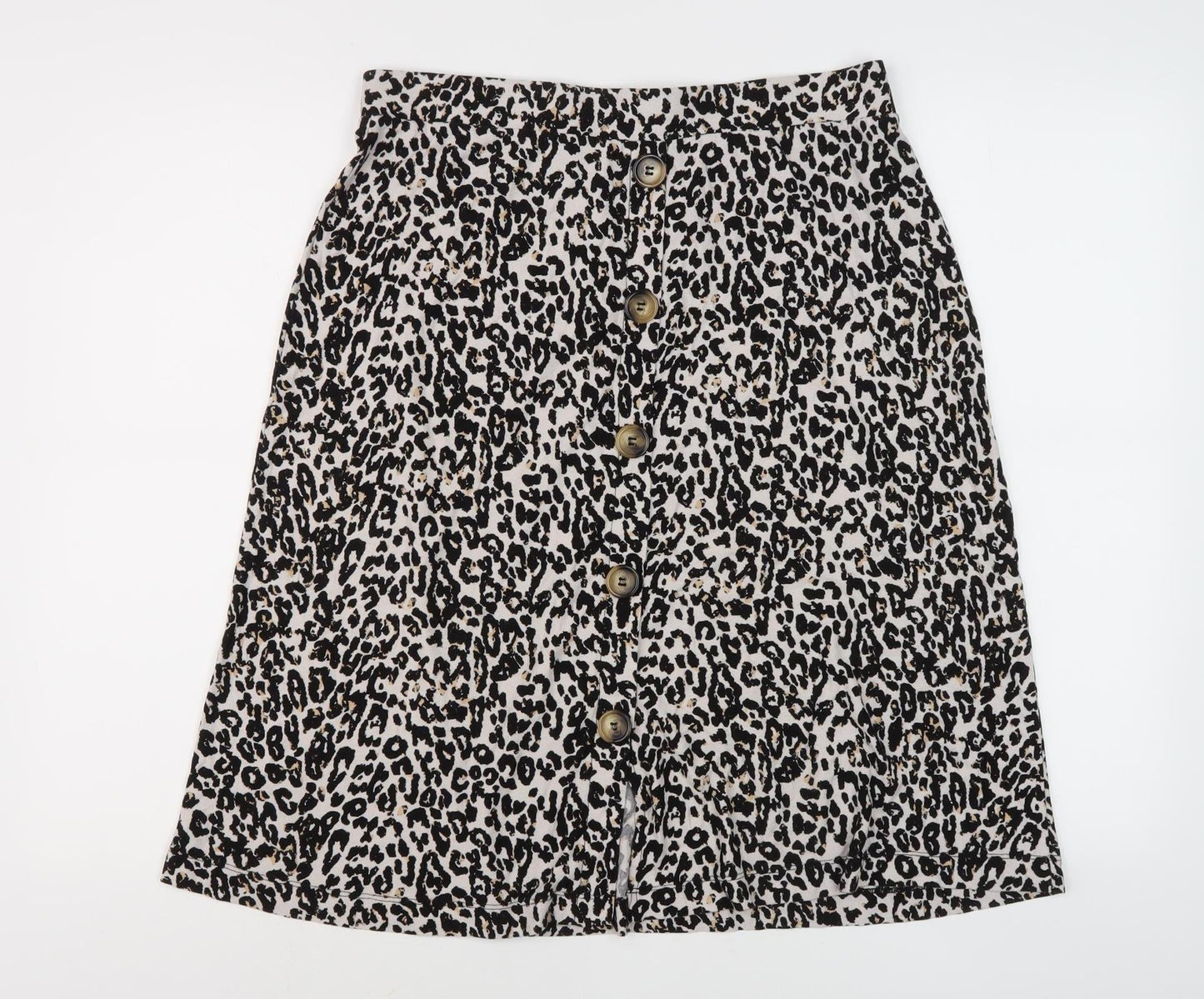 Next Women's Multicoloured Animal Print A-Line Skirt, Size 14