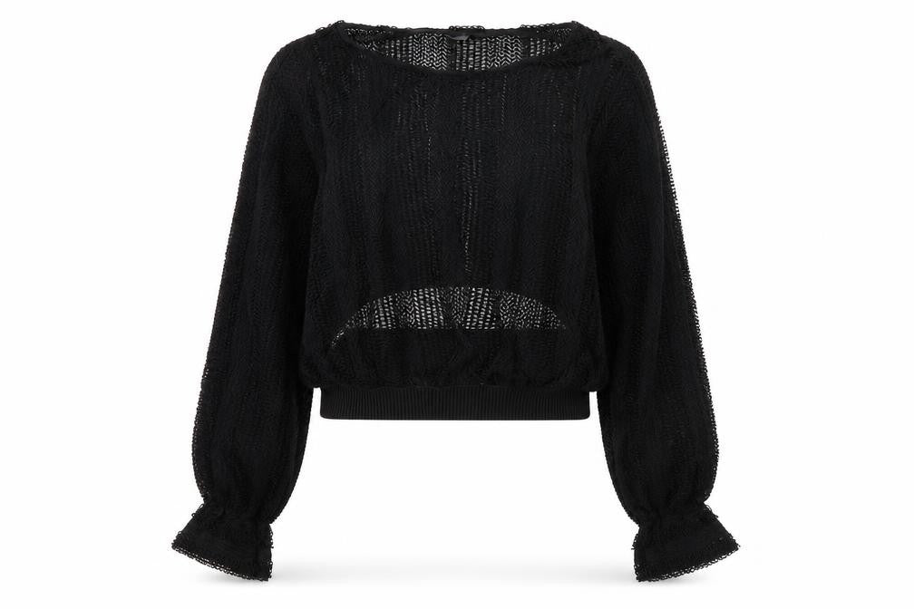 Womens UK Size 12 Zara Black  Blouse