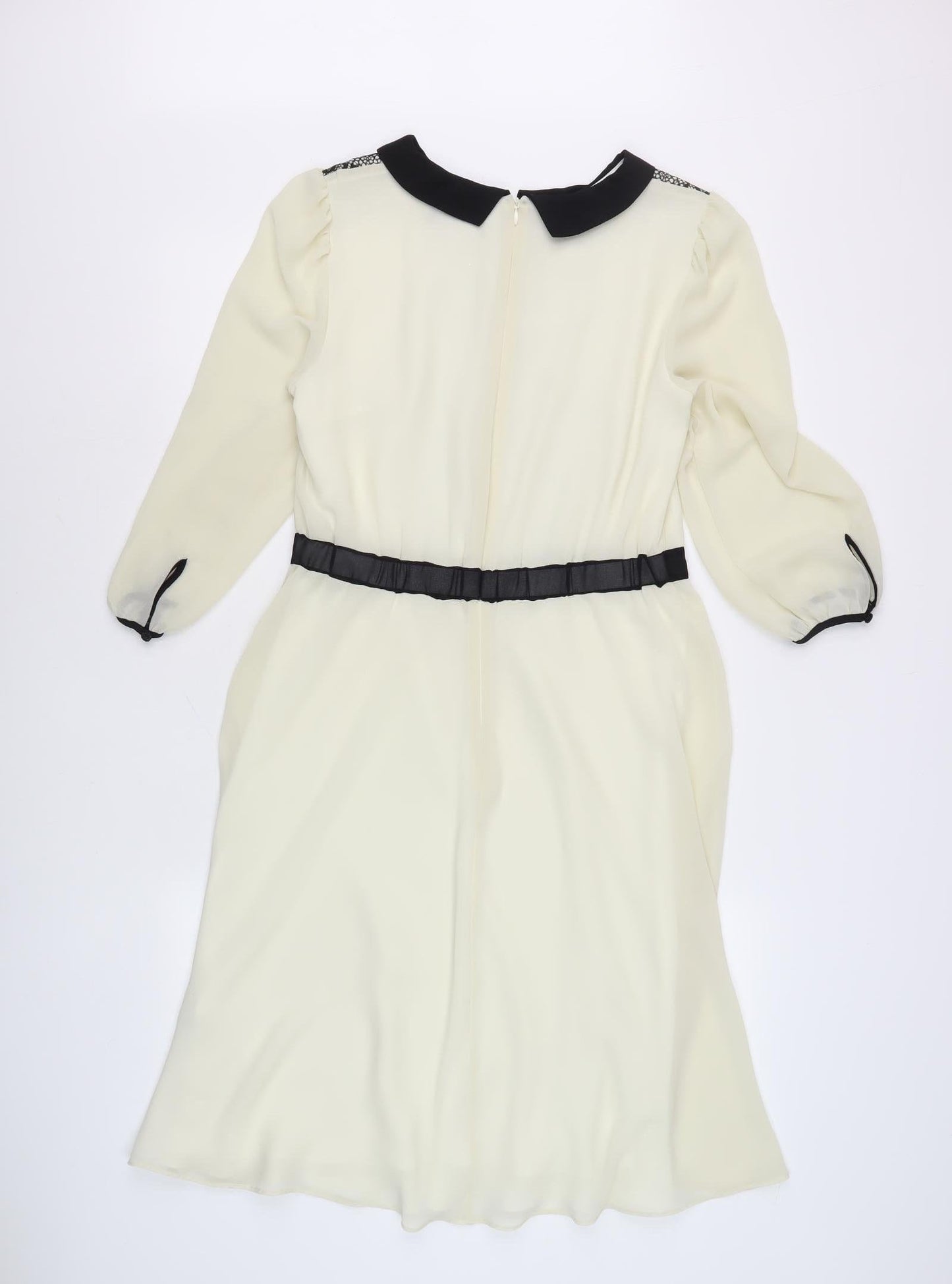 Marks and Spencer Women's Ivory Collared Dress Size 10